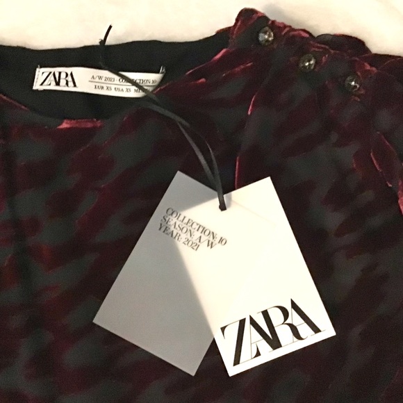 ZARA Velvet Silk Draped Long Dress Limited Edition - Picture 14 of 15